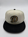 New Era Edicion Broche Dodgers Beige Negro Pana