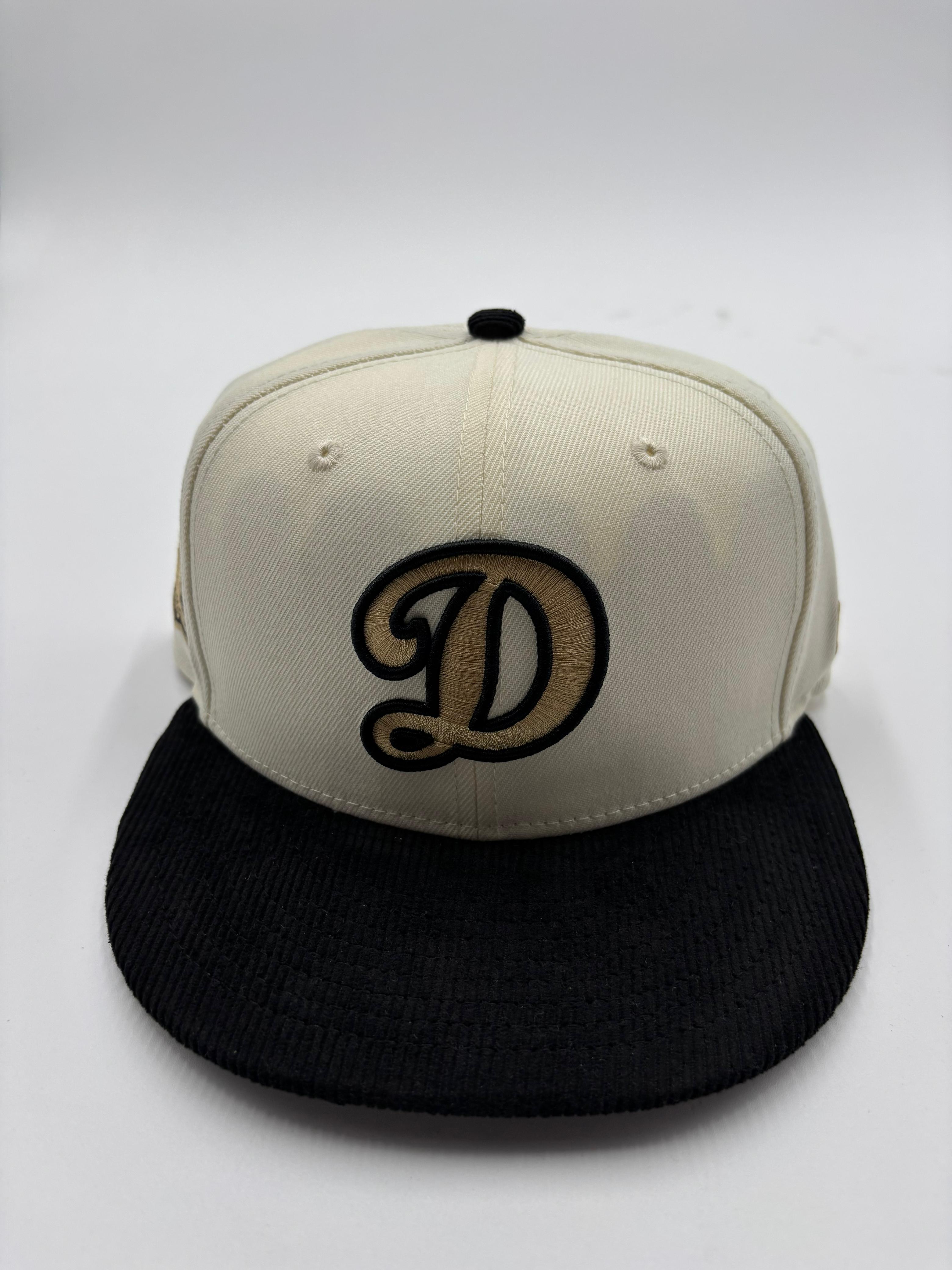 New Era Edicion Broche Dodgers Beige Negro Pana