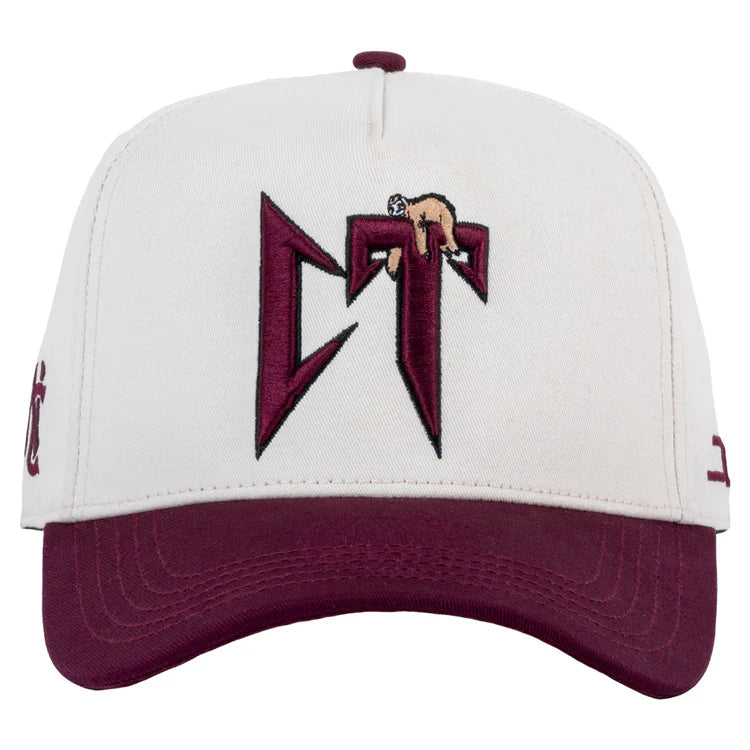 GORRA JC HATS- CT BEIGE/BURGUNDY