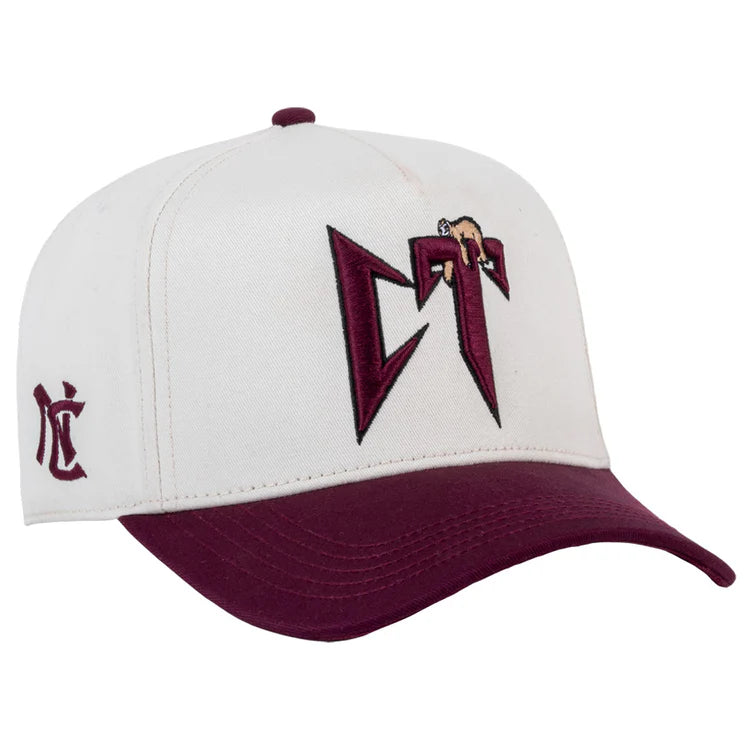 GORRA JC HATS- CT BEIGE/BURGUNDY