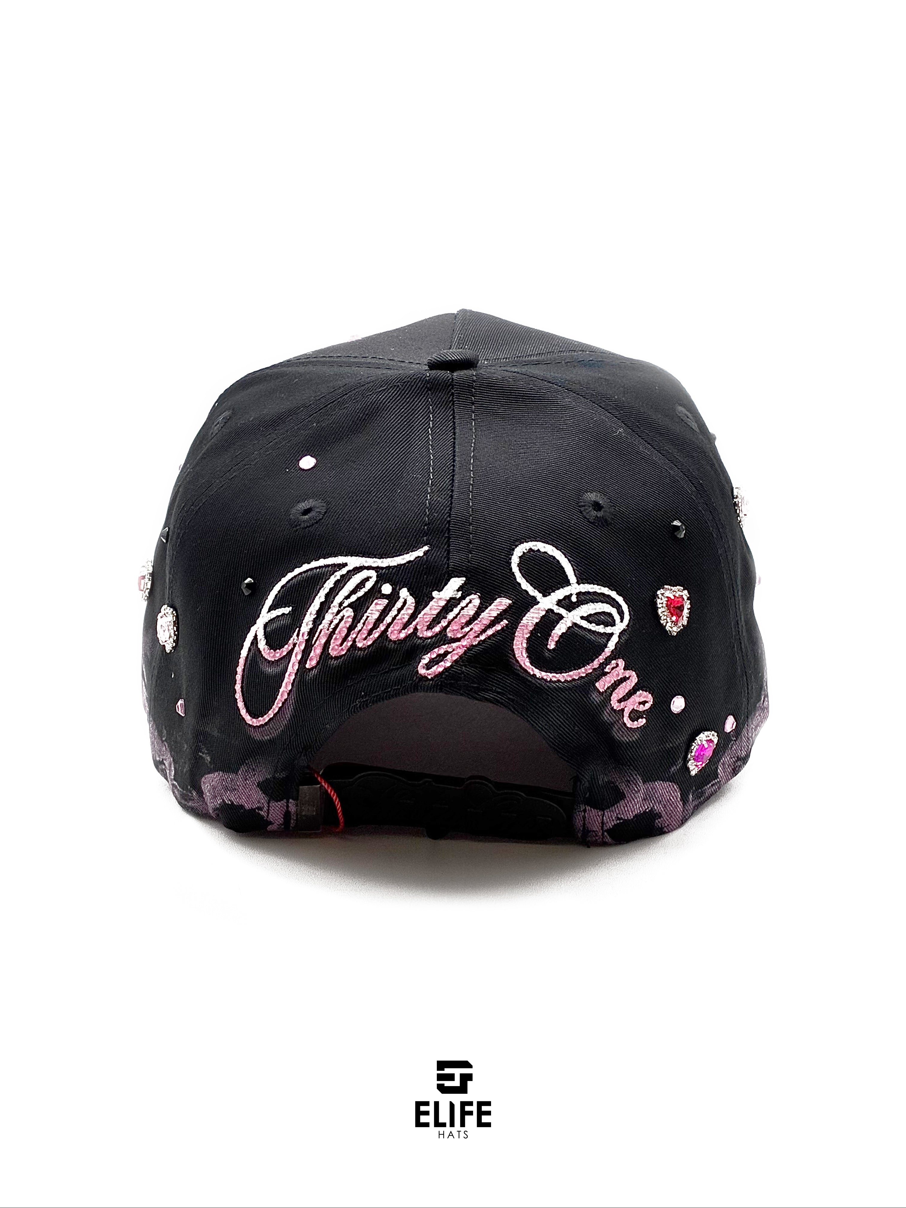31 HATS- BLACK XOXO LOVE