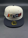 New Era Edicion Yankees Letras Beige