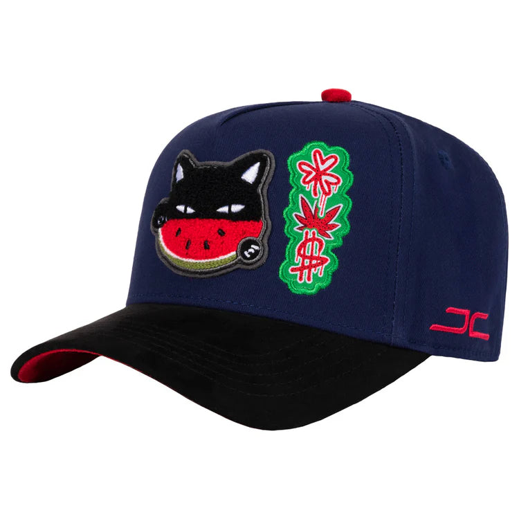 GORRA JC HATS- WATERMELON CAT BLUE
