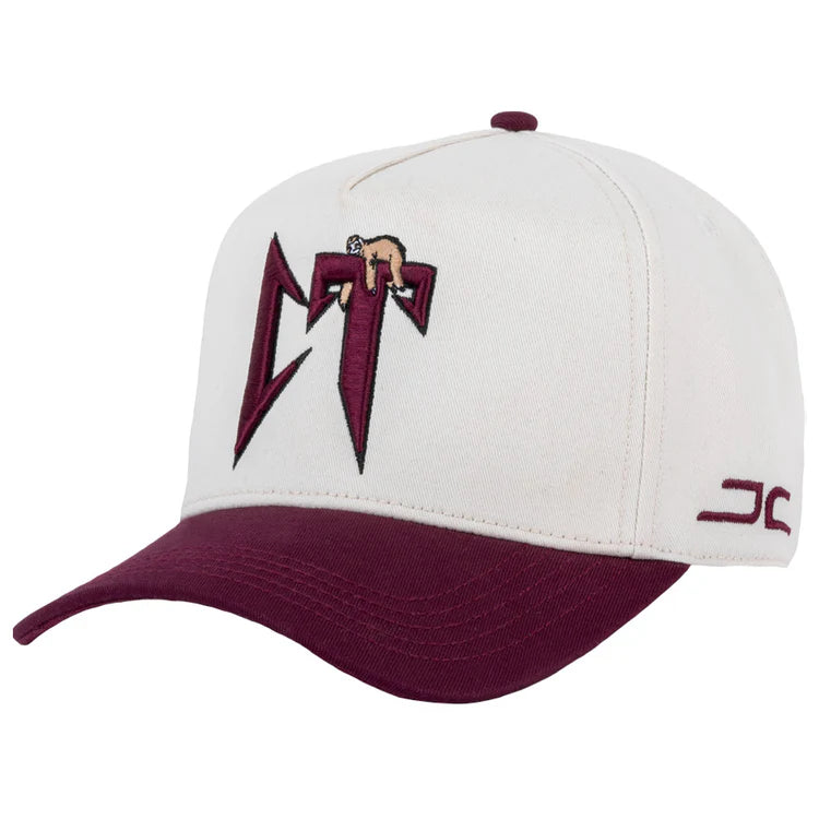 GORRA JC HATS- CT BEIGE/BURGUNDY