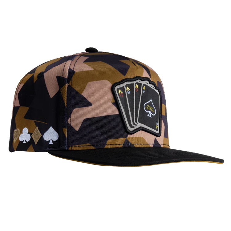 GORRA JC HATS- POKER CAMO CAFE