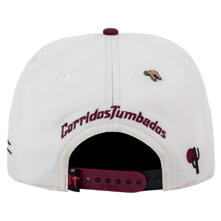 GORRA JC HATS- CT BEIGE/BURGUNDY