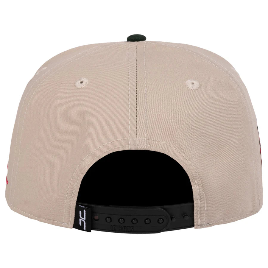 GORRA JC HATS- WATERMELON CAT BEIGE GREEN