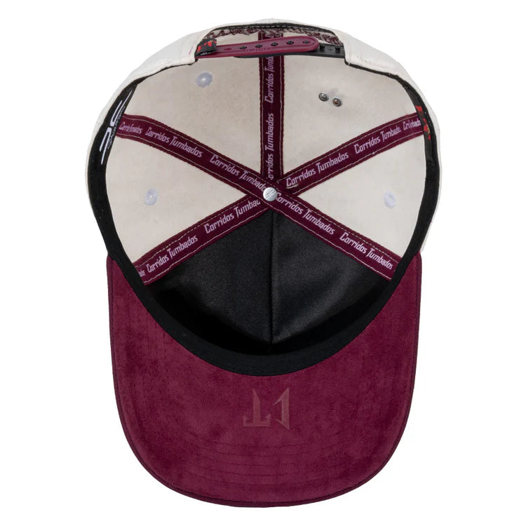 GORRA JC HATS- CT BEIGE/BURGUNDY