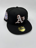 NEW ERA EDICION OAKLAND NEGRO CONTORNO CAFE