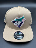 NEW ERA A-FRAME TORONTO beige. parche morado