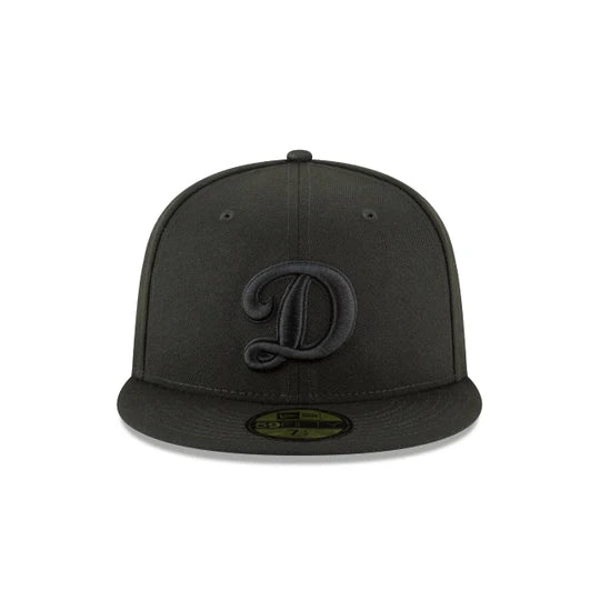 Dodgers Black On Black 59FIFTY Cerrada