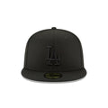 Los Angeles Dodgers Black On Black 59FIFTY Cerrada