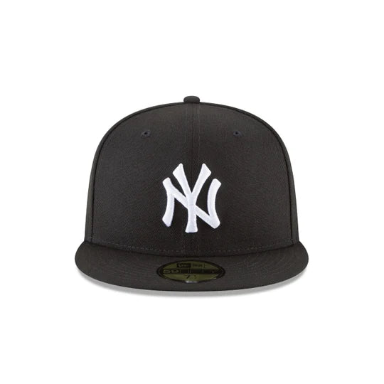 New York Yankees Black & White 59FIFTY Cerrada