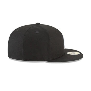 Los Angeles Dodgers Black & White 59FIFTY Cerrada