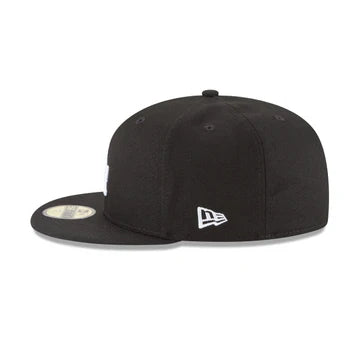 Los Angeles Dodgers Black & White 59FIFTY Cerrada