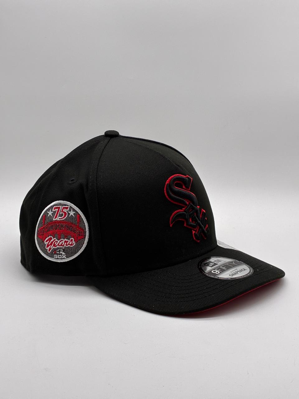 NEW ERA A-FRAM sox 75 years rojo