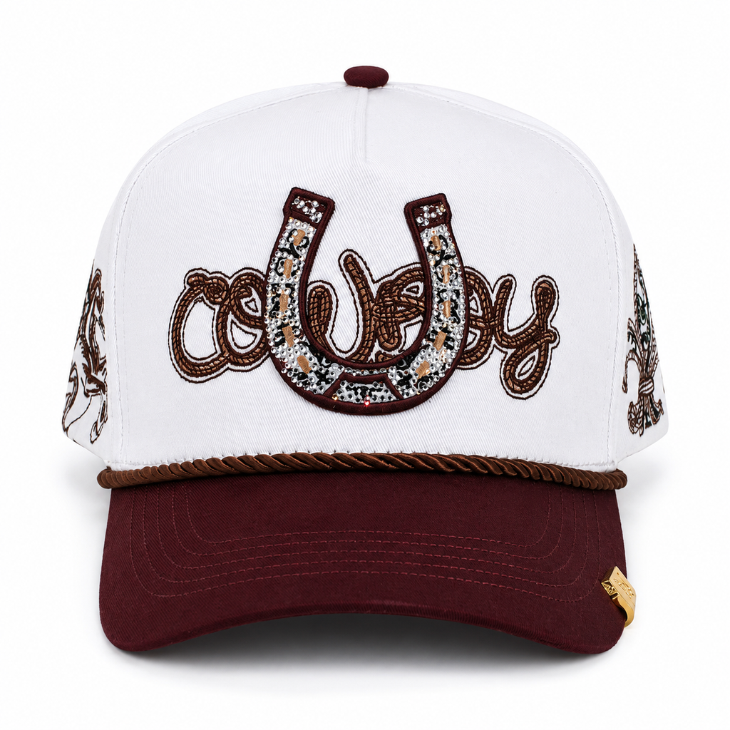 GORRA BIGG BOSS TK RANCH COWBOY COLOR BLANCO Y TINTO