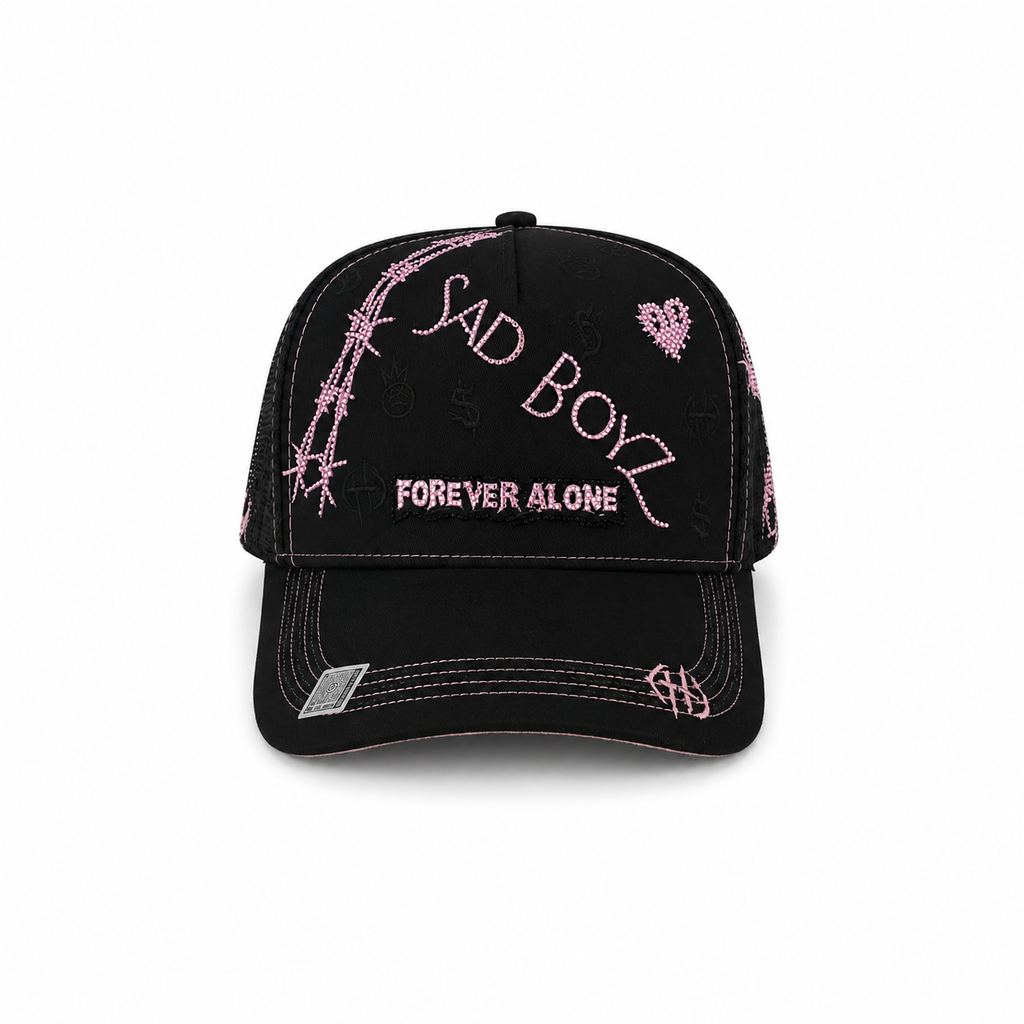 GORRA BIGG BOSS- SAD BOYZ FOREVER ROSA