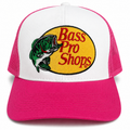 GORRA BASS PRO SHOP COLOR BLANCO Y ROSA