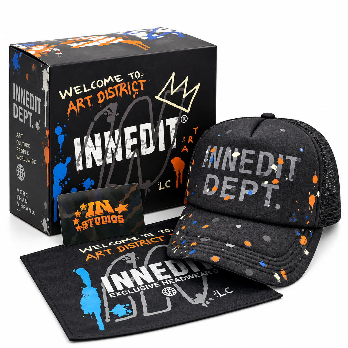 GORRA INNEDIT DEP COLORES INCLUYE ACCESORIOS