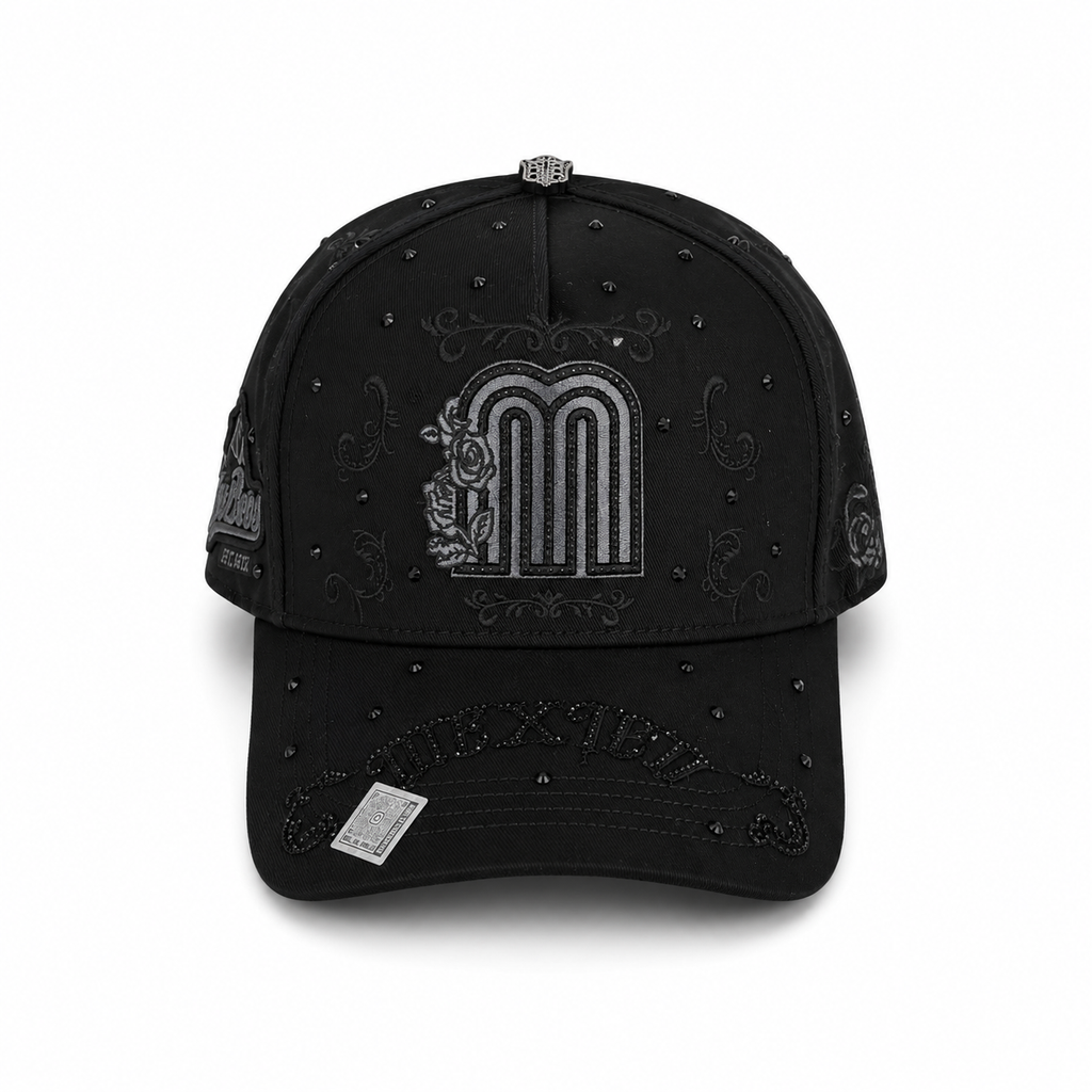 GORRA BIGG BOSS MEXICO BRILLOS COLOR NEGRO