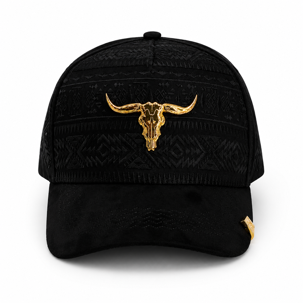 GORRA BIGG BOSS TK RANCH TORO DORADO NEGRO