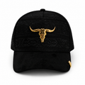 GORRA BIGG BOSS TK RANCH TORO DORADO NEGRO