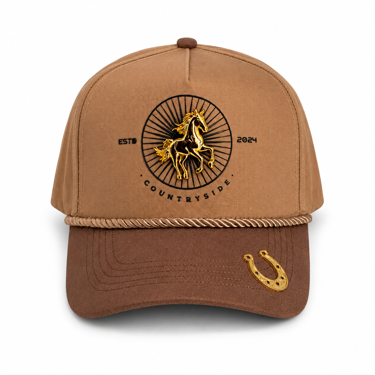GORRA BIGG BOSS TK RANCH CABALLO DORADO CAFE