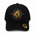 GORRA BIGG BOSS TK RANCH CABALLO DORADO NEGRO