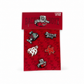 31 Hats - Paquete de 5 Pines BackPack Boys Rojo