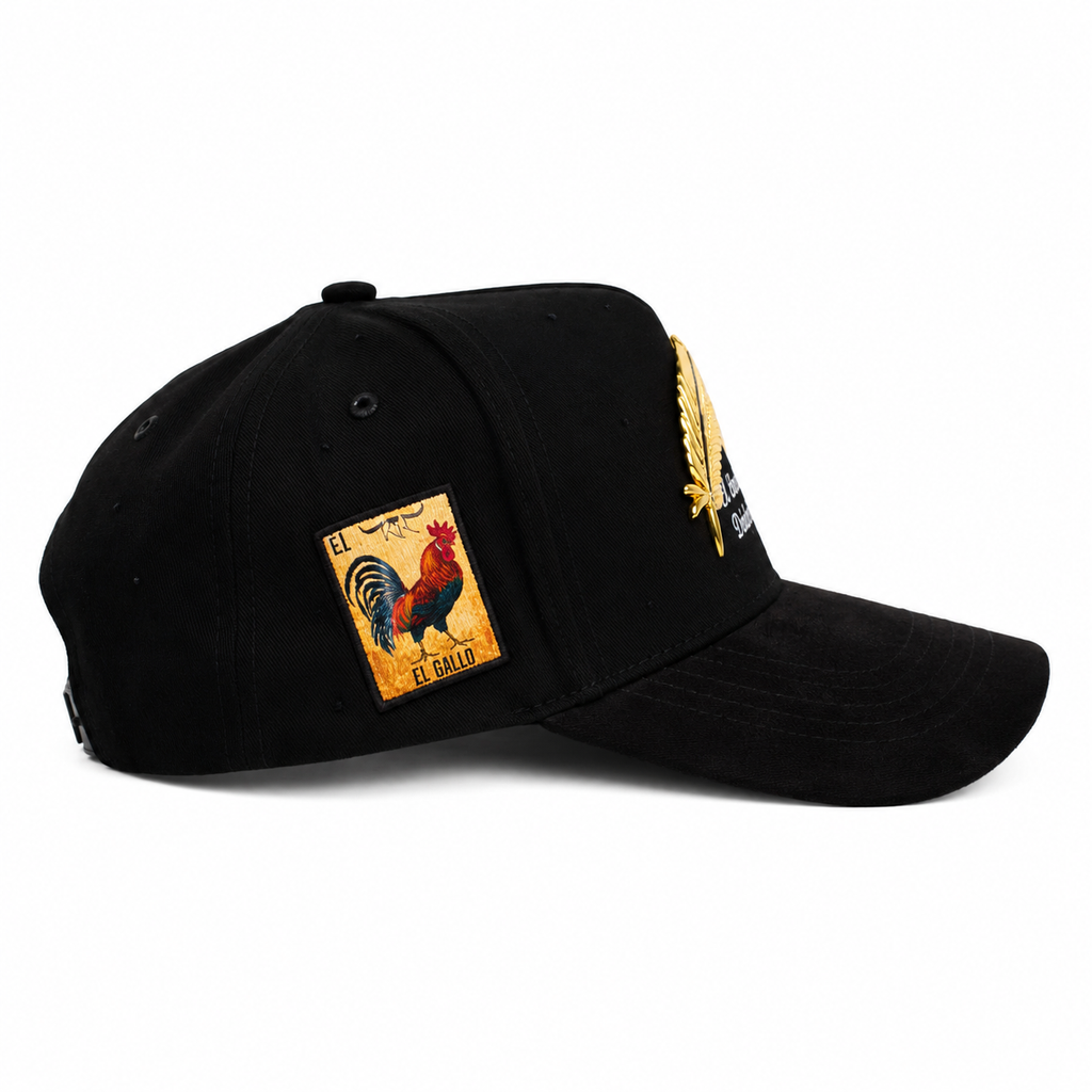 GORRA BIGG BOSS GALLO PLUMA DORADA