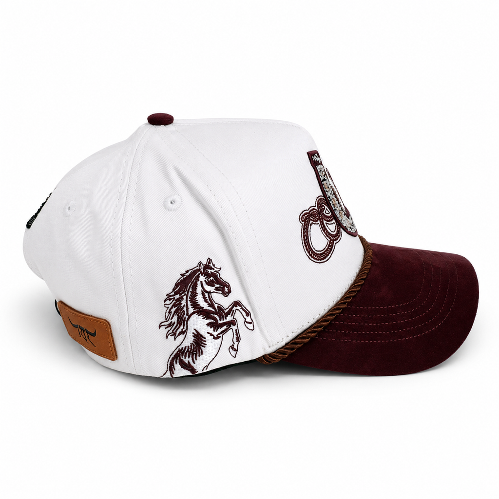 GORRA BIGG BOSS TK RANCH COWBOY COLOR BLANCO Y TINTO