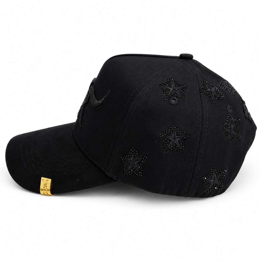 Gorra Bigg Boss Tk Ranch Detalle De Estrellas Negro