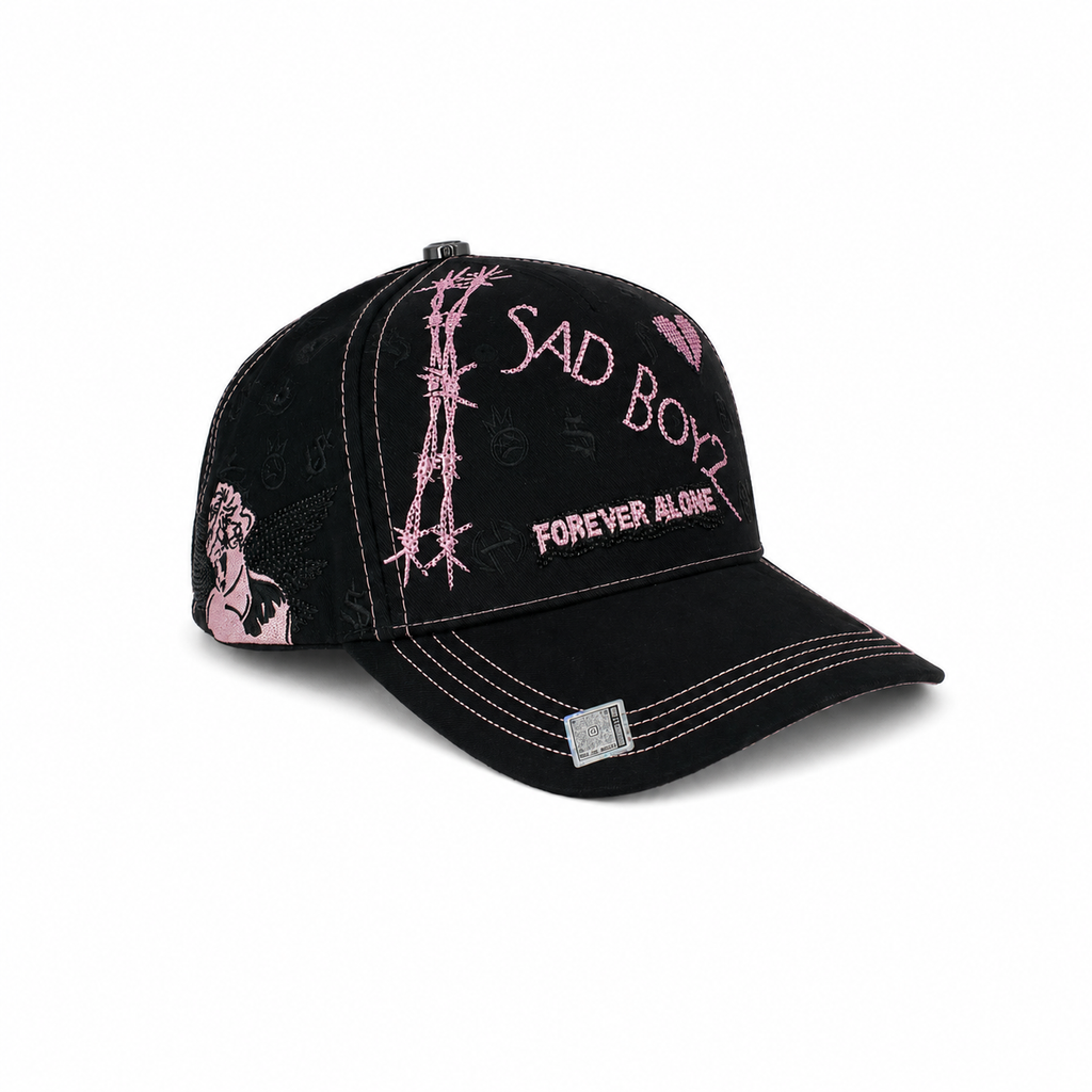 GORRA BIGG BOSS- SAD BOYZ FOREVER ROSA
