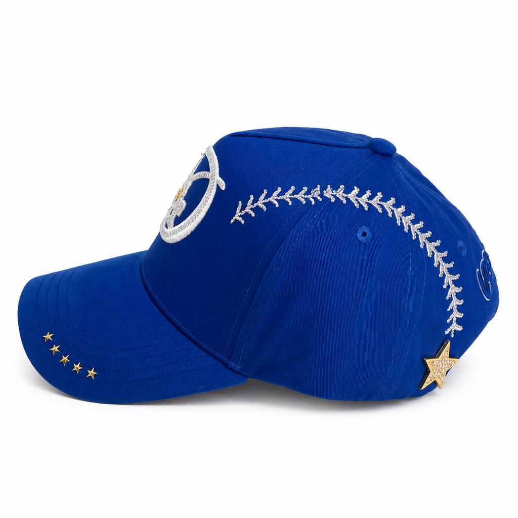 GORRA BIGG BOSS AZUL CON DETALLES BLANCOS