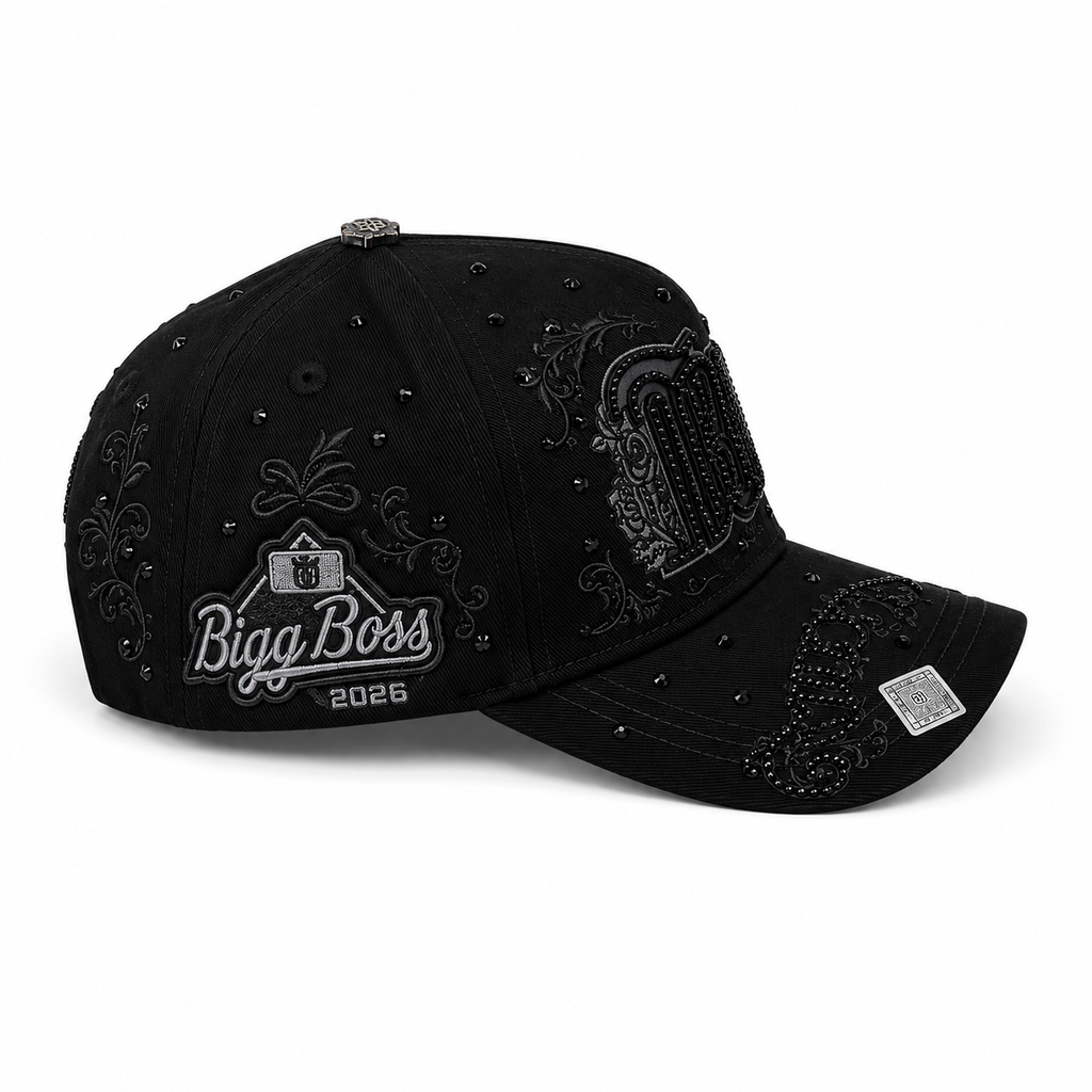 GORRA BIGG BOSS MEXICO BRILLOS COLOR NEGRO