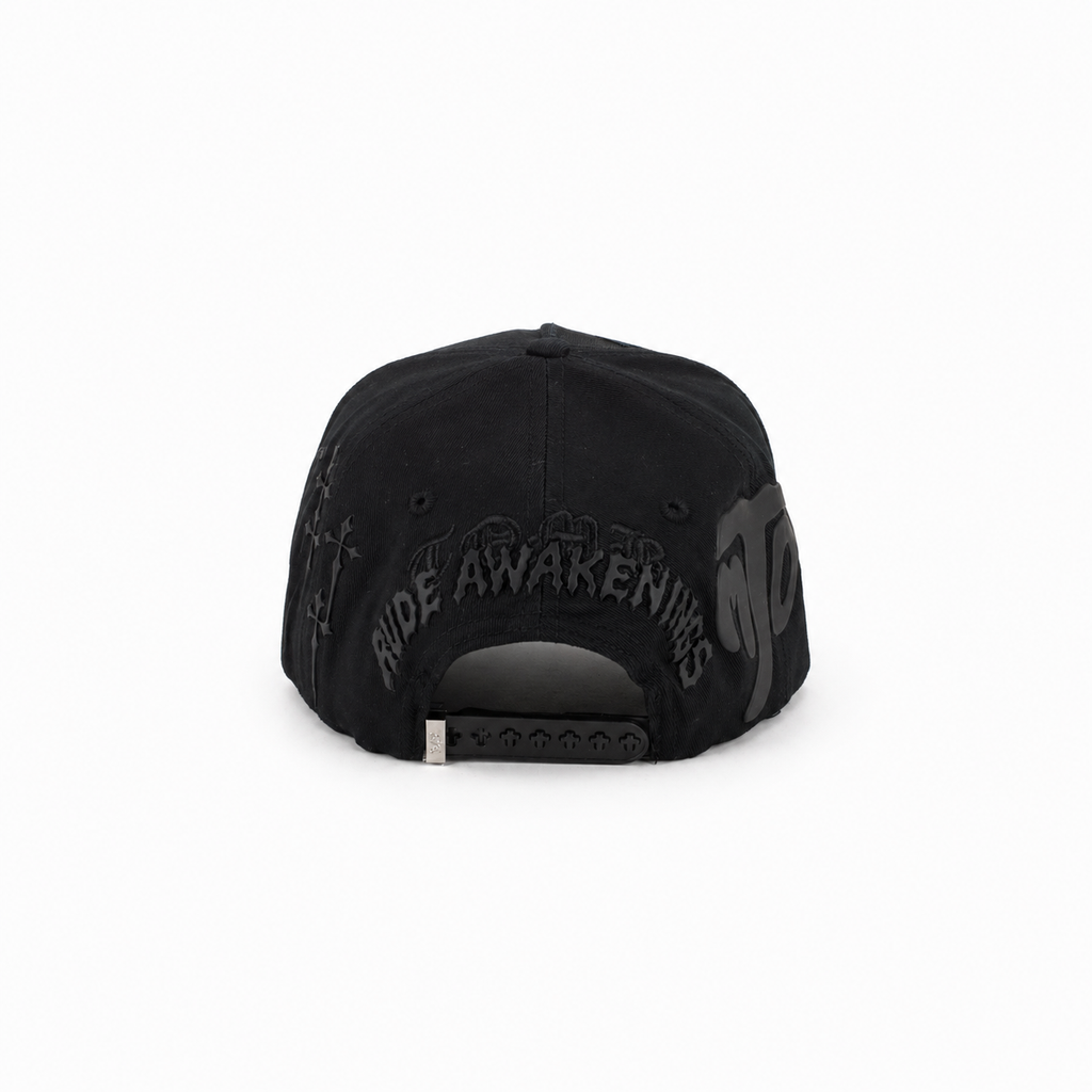 GORRA RUDE AWAKENIGNS- TOTAL BLACK COLABORACION CON TOMBOCHIO