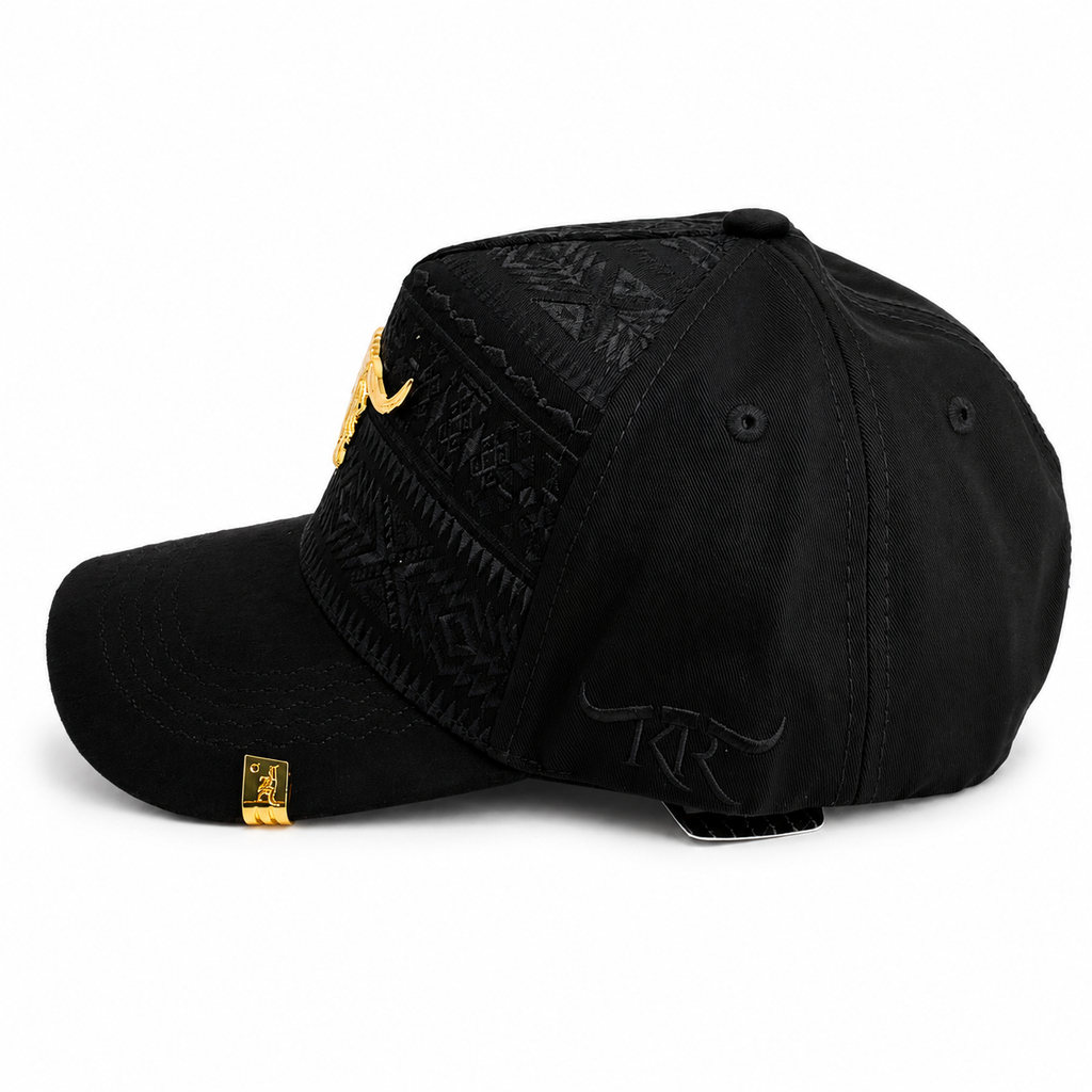GORRA BIGG BOSS TK RANCH TORO DORADO NEGRO