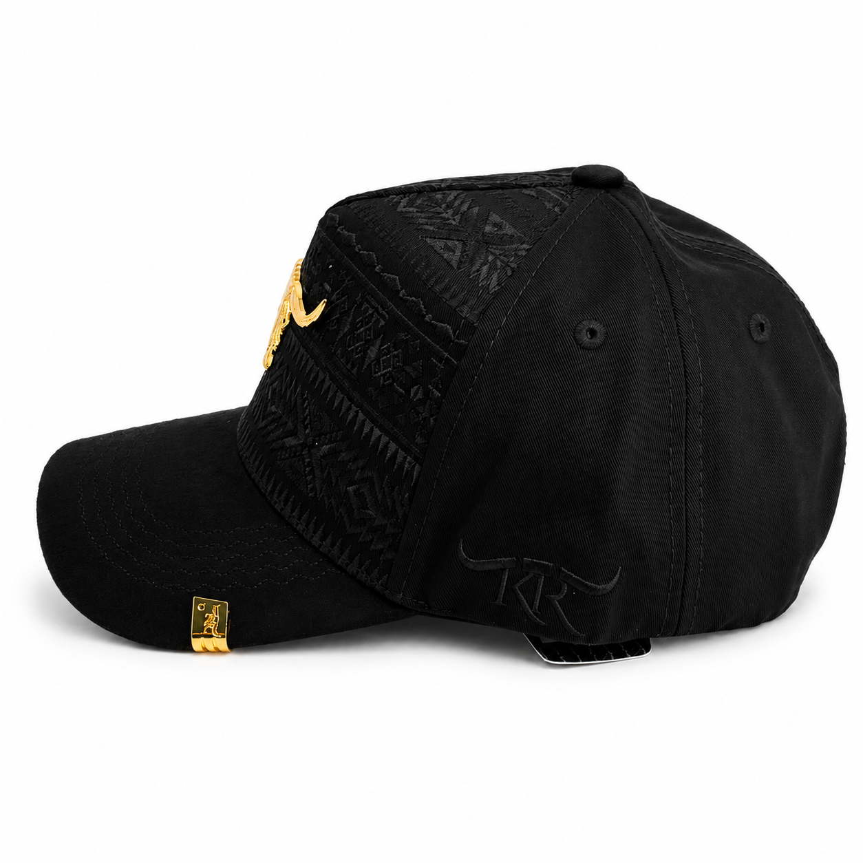 GORRA BIGG BOSS TK RANCH TORO DORADO NEGRO