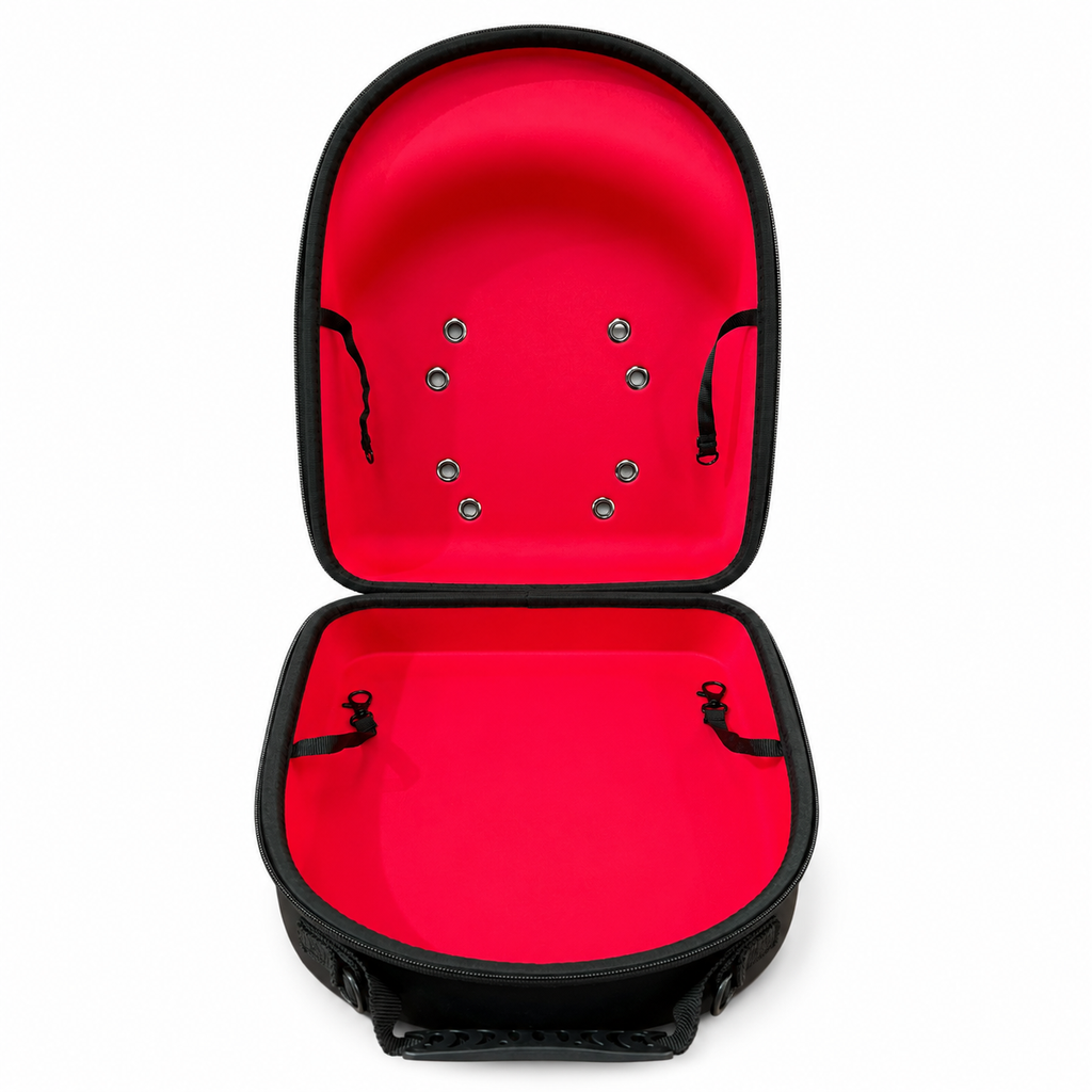 BIGG BOSS CAP CARRIER COLOR NEGRO INTERIOR ROJO