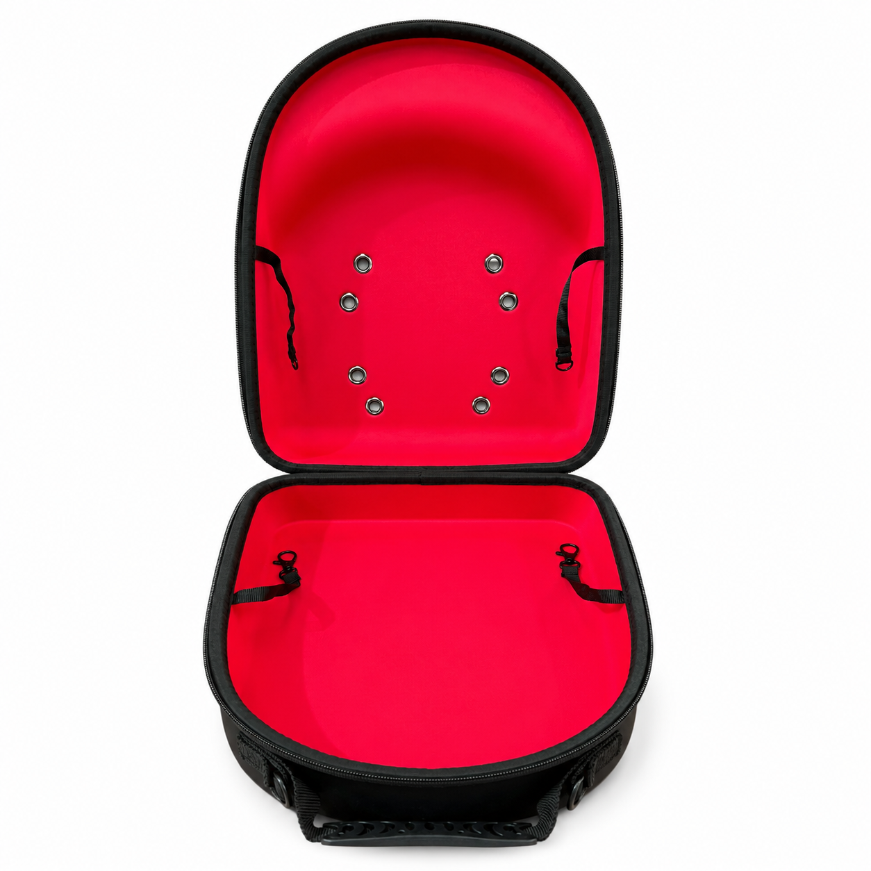 BIGG BOSS CAP CARRIER COLOR NEGRO INTERIOR ROJO