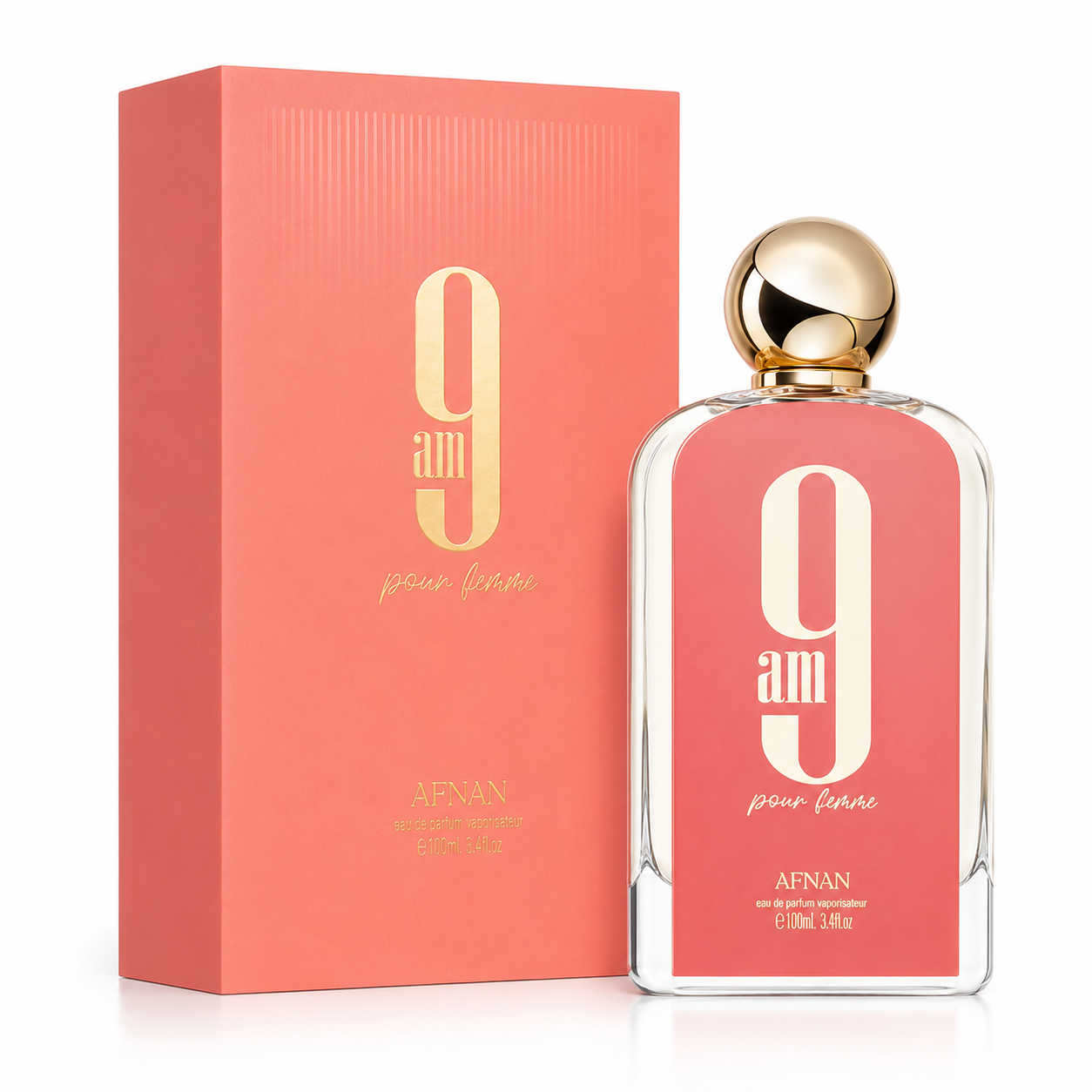 AFNAN 9:00AM CORAL  3.4OZ EDP