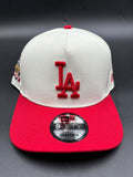 NEW ERA A-FRAME  BEIGE ROJO