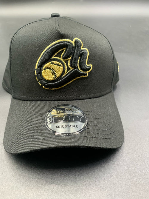 9Forty Edicion Charros Negra Contorno Dorado