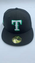 New Era Edicion Texas Negro Contorno Verde