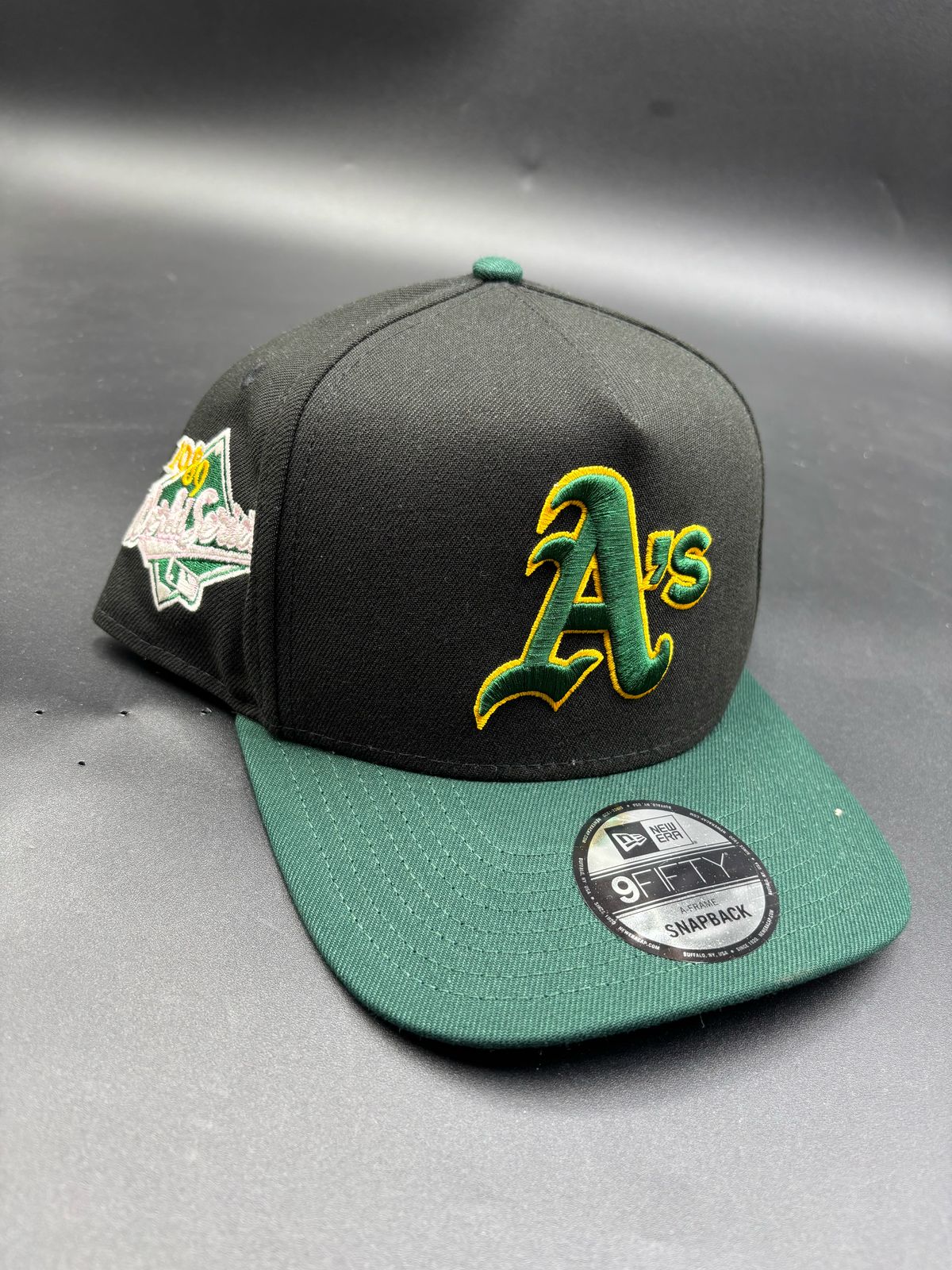 NEW ERA A-FRAME Athletics 1989 negro verde