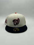 New Era Edicion Washington Beige Azul marino