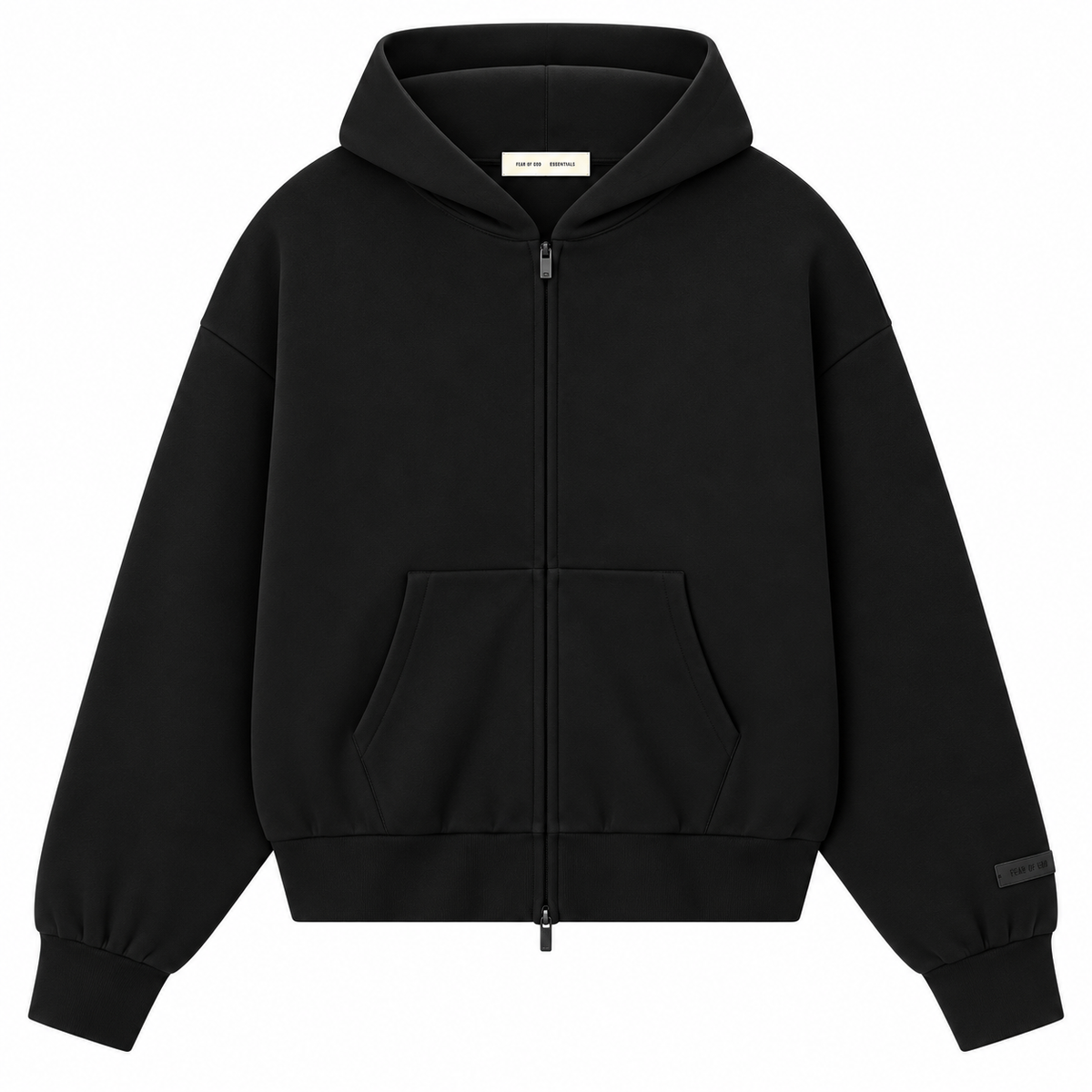 Sudadera Essentials Zip Negro