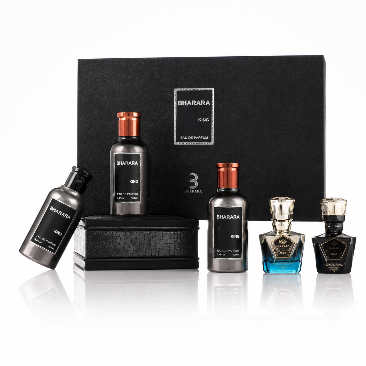 BHARARA KING 5PC SET 3.4EDP AS/BL/PHAROAHX2