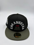 NEW ERA EDICION LOS ANGELES VERDE OLIVA NEGRO